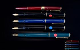 Excellent Collection of Early Parker Fountain Pens - In Wonderful Condition ( 5 ) Five Pens In