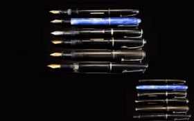 A Good Collection Of Early To Mid 20th Century Fountain Pens.