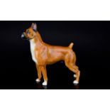 Royal Doulton Dog Figure ' Boxer ' Dog. Warlord of Mazelaine. Model HN2643. Designer Peggy Davies.