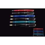 A Very Good Collection of Vintage Parker Fountain Pens ( 6 ) Six In Total.