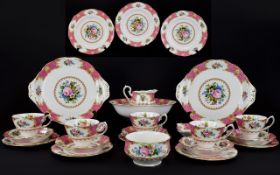 Royal Albert - Early and Impressive Fine Bone China ( 90 ) Piece Dinner and Tea Service ' Lady