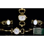 Gucci - Ladies Quartz Delux Gold Plated Cocktail Bangle Watch From The 1990's.