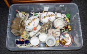 A Collection Of Mixed Ceramics And Collectibles Approximately 25 items in total to include three