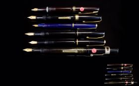 Collection of Early Fountain Pens ( 5 ) Five In Total.