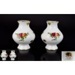 A Pair of Royal Albert Old Country Roses