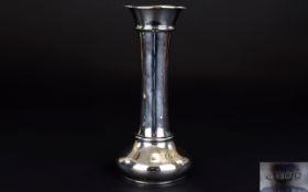 Arts and Crafts Silver Vase of Good Form