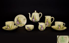 Staffordshire - Crown 1930's ( 9 ) Piece