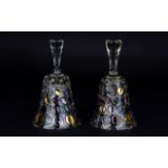 Borske Sklo 'NEMO' blown two glass bells