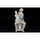 Lladro - Large Hand Painted Porcelain Fi