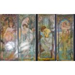 A Collection Of Four Alphonse Mucha Post