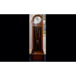 Art Deco "Enfield" Longcase Clock, Silve