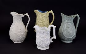 Four Various 19thC Moulded Classical Fig