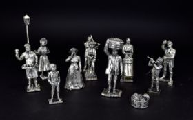 Chrome Figurative Scene comprising of 10