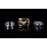 A Franklin Mint Silver, Onyx And 14ct Go