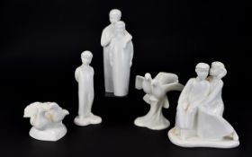 Royal Doulton Collection of Images - Figures ( 5 ) In Total. Comprises 1/ Brothers. HN3191.