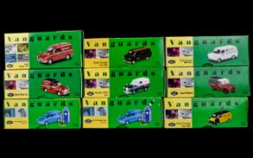 A Collection Of Precision Die- Cast Replica Cars. 9 In total. Including 2 Ford Anglia Van RAC Set,