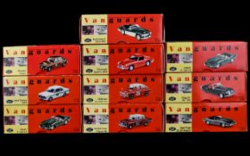 A Collection Of Precision Die- Cast Replica Vanguards Cars. 10 in total. Including Hillman Imp