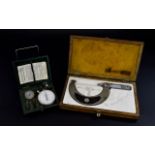 Vintage tool interest. Feinmesszeugfabrok 3-4'' micrometer and Jacquet 100 rpm tachometer