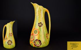 A Large Carlton Ware 'Australian Design' Jug Tall decorative jug,