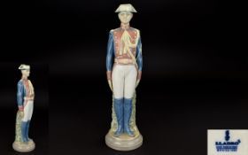Lladro Porcelain Figure - Civil Guard Soldier at Attention. Model No 5273. Issued 1985 - 1988.