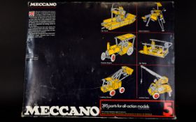 Meccano Boxed Activity Set -395 parts for all action models with new working drawings to build 81