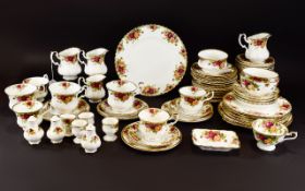 Royal Albert 'Old Country Roses' Large (82 Pc) Collection of Assorted Pottery Comprising of 27