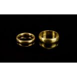 Antique 22ct Gold Wedding Bands ( 2 ) In Total. Both Fully Hallmarked for 22ct Gold.