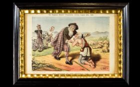 Tom Merry Framed Colour Lithograph Presentation Cartoon 'The Return Of The Prodigal Son' From St