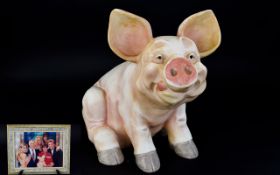 Bruce Forsyth ' Price Is Right ' - Larger Pottery Piggy Bank ( Prize ) From Show.