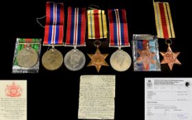 Collection of World War II Military Medals ( 7 ) Medals In Total. Awarded to Aircraftsman First