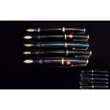 Excellent Collection of Early Parker Fountain Pens ( 5 ) Five In Total.