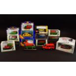 A Collection Of Boxed Corgi and Vanguards Vehicles. Including Oxford Christmas 2006 Van, Oxford