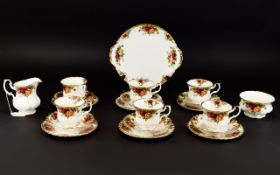 Royal Albert 'Old Country Roses' Teaset (21) pieces.
