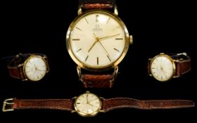 Omega - Gents 9ct Gold Cased Automatic Wrist Watch From The 1960's.