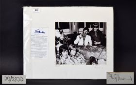 Beatles Interest Signed Limited Edition Photographic Print By Phillip Townsend A mounted and