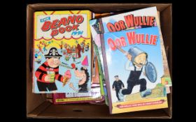 A Collection of Assorted Hardback Children's Annuals. Including Oor Wullie, The Broons, Rupert The
