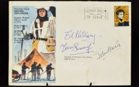 Mount Everest ( 1953 ) 3 x Wonderful Autographs on F.D.C - Edmund Hillary, John Hunt & Tenzing.