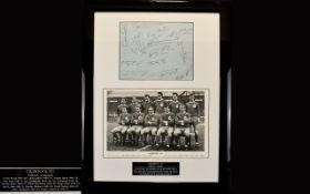 Liverpool Football Club Autograph Interest Rare Group Of Original Autographs From 1957 - 1978 A Rare