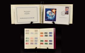 Clip Down Stamp Stock Book. Containing a part 1937 GB omnibus set plus other mixed mint commonwealth