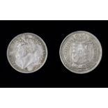 George IV - Shield Back - High Grade Silver Shilling Coin. Date 1825, Laureate Head First Issue,