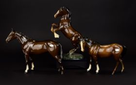 Beswick Horse Figure ( Large ) Three In Total.