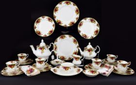 Royal Albert 'Old Country Roses' Coffee and Tea Set over (107) in total.