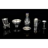 A Fine But Small Collection of Silver Miniatures ( 6 ) Six In Total. c.