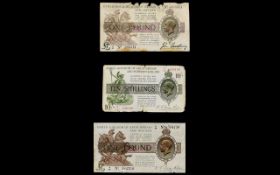 United Kingdom of Great Britain and Ireland One Pound Banknote, Chief Cashier John Bradbury.