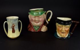 Small Collection of Pottery comprising Beswick Toby Weller Character Jug 7.