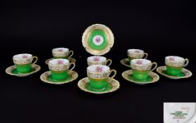 Ruskin ' Pattern ' Spode / Copeland Hand Finished - Demitasse ( 16 ) Piece Coffee Set.