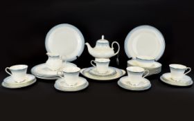 Royal Doulton Lorraine Flatware Service Thirtyfour items in total to include sandwich plate,