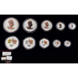 Royal Canadian Mint 2016 Silver Maple Leaf Set Comprises five silver coins with proof finish and