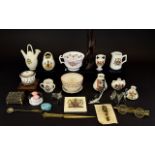 Mixed Collection of Goss Crested Ware and Ephemera, over 20 items in total.