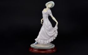 Nao by Lladro Figurine - Elegant Young Lady In Summer Dress. 1st Quality & Mint Condition.